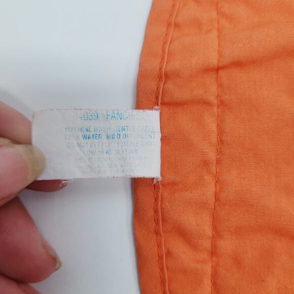 Vtg 1995 Pumpkin Jack-O-Lantern Playskool Baby Bib Snap Closure Cloth Embroidery - Picture 4 of 6